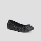 Ballerines à paillettes noir fille en promo chez La Halle Grasse à 12,99 €