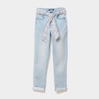 Jean skinny ceinture foulard denim triple stone fille - La Halle Jean skinny ceinture foulard denim triple stone fille à 22,99 € dans le catalogue La Halle
