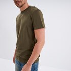 T-shirt en coton manches courtes vert kaki homme dans le catalogue La Halle