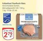 Thunfisch-Filets Angebote von Followfood bei GLOBUS Wetzlar für 2,79 €