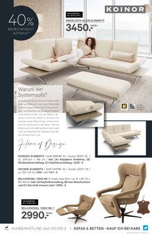 Sofa im Kabs Prospekt "AKTUELLE ANGEBOTE" mit 52 Seiten (Osnabrück)