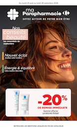 Prospectus Carrefour, "ma Parapharmacie" à Les Portes-en-Ré et alentours, 16 pages, 25/08/2026 - 28/09/2026 Catalogue Carrefour "ma Parapharmacie" à Les Portes-en-Ré et alentours, 16 pages, 25/08/2026 - 28/09/2026