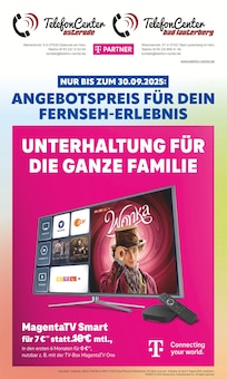 TelefonCenter Osterode Prospekt ANGEBOTSPREIS FÜR DEIN FERNSEH-ERLEBNIS mit 12 Seiten