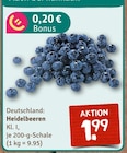 nahkauf Schloßvippach - Heidelbeeren Angebot im Prospekt Heidelbeeren bei nahkauf im Schloßvippach Prospekt für 1,99 €
