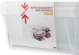 Lot de 4 boites de rangement 11L - Bi1 à Besançon Lot de 4 boites de rangement 11L en promo chez Bi1 Besançon à 9,89 €