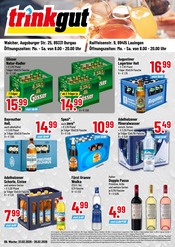 Trinkgut Discounter Prospekt der aktuellen Woche mit 4 Seiten, gültig von 23.02.2026 bis 28.02.2026, in Burgau und Umgebung Aktueller Trinkgut Discounter Prospekt in Burgau und Umgebung, "Aktuelle Angebote" mit 4 Seiten, 23.02.2026 - 28.02.2026