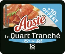 Le Quart Tranché Jambon Cru - 25% de sel - Géant Casino à Athis-Mons Le Quart Tranché Jambon Cru - 25% de sel en promo chez Géant Casino Athis-Mons à 5,45 €
