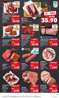 Rindfleisch im Kaufland Prospekt "KNÜLLER" mit 50 Seiten (Krefeld)