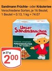 Früchtetee Angebote von Sandmann bei GLOBUS Gera für 2,00 €