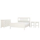 Schlafzimmermöbel 4er-Set weiß gebeizt 180x200 cm Angebote von HEMNES bei IKEA Wuppertal für 727,98 €