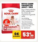 Croquettes adult – 12kg - Royal Canin en promo chez Animalis Vitry-sur-Seine à 53,99 €