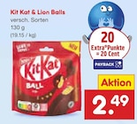 Balls im Angebot bei Netto Marken-Discount in Hamm Balls Angebote von Kit Kat & Lion bei Netto Marken-Discount Hamm für 2,49 €