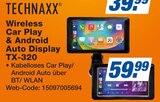 Wireless Car Play & Android Auto Display TX-320 im Angebot bei expert in Straubing Wireless Car Play & Android Auto Display TX-320 Angebote von Technaxx bei expert Straubing für 59,99 €
