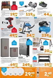 Kompressor im Globus-Baumarkt Prospekt in Saarlouis Aktueller Globus-Baumarkt Prospekt mit Kompressor, "Immer eine Idee besser", Seite 4