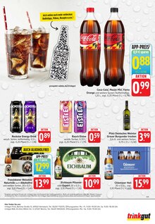 Coca Cola im aktuellen Trinkgut Prospekt (Bensheim) Coca Cola im Trinkgut Prospekt "Aktuelle Angebote" mit 8 Seiten (Bensheim)