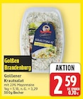 Golßener Krautsalat von Golßen Brandenburg für 2,59 € bei E center im Angebot Golßener Krautsalat von Golßen Brandenburg im aktuellen E center Prospekt