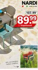 Stapelsessel „Net“,  Ausziehtisch „Rio“ oder Kissen zu Stuhl von NARDI im aktuellen Segmüller Prospekt für 89,99 €