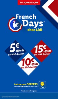 Promotion Couches dans le prospectus Lidl, valable du 17/09/2026 au 23/09/2026 Promo Couches dans le catalogue Lidl du moment à la page 33
