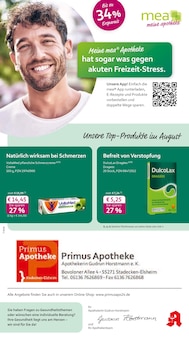 Aktueller mea - meine apotheke Prospekt "Unsere August-Angebote" für Stadecken-Elsheim Aktueller mea - meine apotheke Prospekt für Stadecken-Elsheim mit Seiten