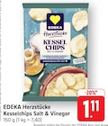 Herzstücke Kesselchips Salt & Vinegar Angebote von EDEKA bei E center Rüsselsheim für 1,11 €