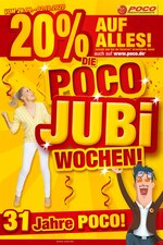POCO Prospekt für Mülheim-Kärlich mit 4 Seiten POCO Prospekt für Mülheim-Kärlich: "20% auf alles! - Die Poco Jubi Wochen!", 4 Seiten, 26.09.2020 - 02.10.2020