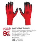 Gants tous travaux - Gedimat Gants tous travaux à 9,95 € dans le catalogue Gedimat
