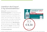 LINDA Rüsselsheim - Lopedium akut lingual Angebot im Prospekt Lopedium akut lingual bei LINDA im Rüsselsheim Prospekt für 8,30 €