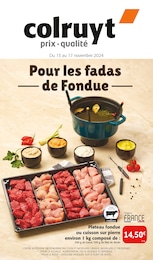 Prospectus Colruyt à Arbois, "Pour les fadas de Fondue", 8 pages, 13/11/2024 - 17/11/2024