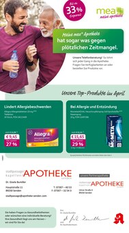 Aktueller mea - meine apotheke Prospekt (Senden, 4 Seiten zum blättern mea - meine apotheke Prospekt Unsere April-Angebote mit 4 Seiten