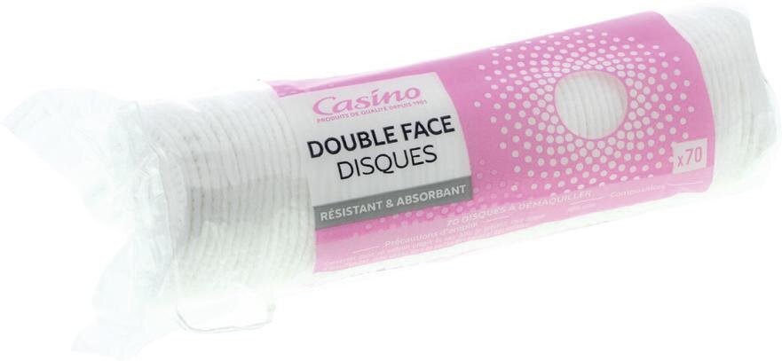 Disques coton double face