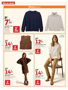 Promotion Veste Femme dans le prospectus Auchan Hypermarché, valable du 20/10/2026 au 25/10/2026 Promo Veste Femme dans le catalogue Auchan Hypermarché du moment à la page 14