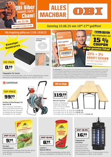 OBI Cham Prospekt "ALLES MACHBAR MIT OBI!" mit 4 Seiten