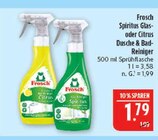 Spiritus im Angebot bei Marktkauf in Leipzig Spiritus Angebote von Frosch bei Marktkauf Leipzig für 1,79 €