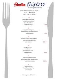 famila Nordost Prospekt: "Aktuelle Angebote", 1 Seite, 12.01.2026 - 17.01.2026