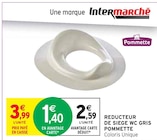 Reducteur de siege wc gris - Pommette en promo chez Intermarché Alès à 2,59 €