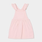 Robe salopette à volants Creeks rose clair bébé fille en promo chez La Halle Robe salopette à volants Creeks rose clair bébé fille dans le catalogue La Halle