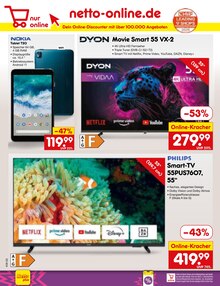 Fernseher im Netto Marken-Discount Prospekt "Aktuelle Angebote" mit 54 Seiten (Rheda-Wiedenbrück)