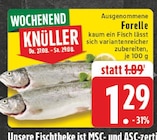 Ausgenommene Forelle im Angebot bei EDEKA in Mülheim Ausgenommene Forelle Angebote bei EDEKA Mülheim für 1,29 €
