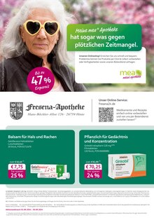 Aktueller mea - meine apotheke Prospekt "Unsere September-Angebote" Seite 1 von 4 Seiten für Hinte