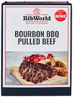 Bourbon BBQ Pulled Beef Angebote von RibWorld bei REWE Rodgau für 5,99 €