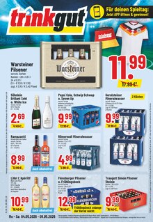 Warsteiner im Trinkgut Prospekt "Aktuelle Angebote" mit 10 Seiten (Wesel)