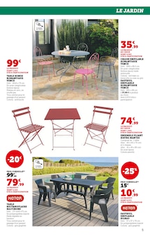 Promo Chaise De Jardin Empilable dans le catalogue Super U du moment à la page 5