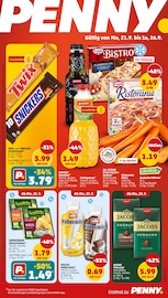 Penny Discounter Prospekt der aktuellen Woche mit 34 Seiten, gültig von 21.09.2026 bis 26.09.2026, in Mörlenbach und Umgebung Aktueller Penny Discounter Prospekt in Mörlenbach und Umgebung, "Wer günstig will, muss Penny." mit 34 Seiten, 21.09.2026 - 26.09.2026