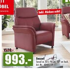 Sessel Angebote bei Möbel Mahler Siebenlehn Altenburg für 993,00 €