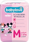 Disney im dm-drogerie markt Prospekt Schwimmwindeln Disney Gr. Medium (7-11 kg) von babylove im aktuellen dm-drogerie markt Prospekt für 3,75 €