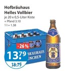 Helles Vollbier im V-Markt Prospekt Helles Vollbier von Hofbräuhaus im aktuellen V-Markt Prospekt für 13,79 €