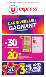 Prospectus Supermarchés U Express en cours à Vannes et alentours, "U Express", 20 pages, 08/09/2026 - 20/09/2026 Catalogue Supermarchés U Express en cours à Vannes et alentours, "U Express", 20 pages, 08/09/2026 - 20/09/2026