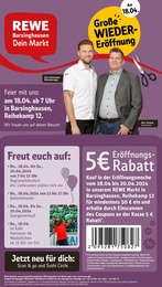 REWE Prospekt "Dein Markt" für Barsinghausen, 26 Seiten, 15.04.2024 - 20.04.2024