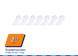 Action Steinhagen - Sneakersocken Angebot im Prospekt Sneakersocken bei Action im Steinhagen Prospekt für 2,38 €