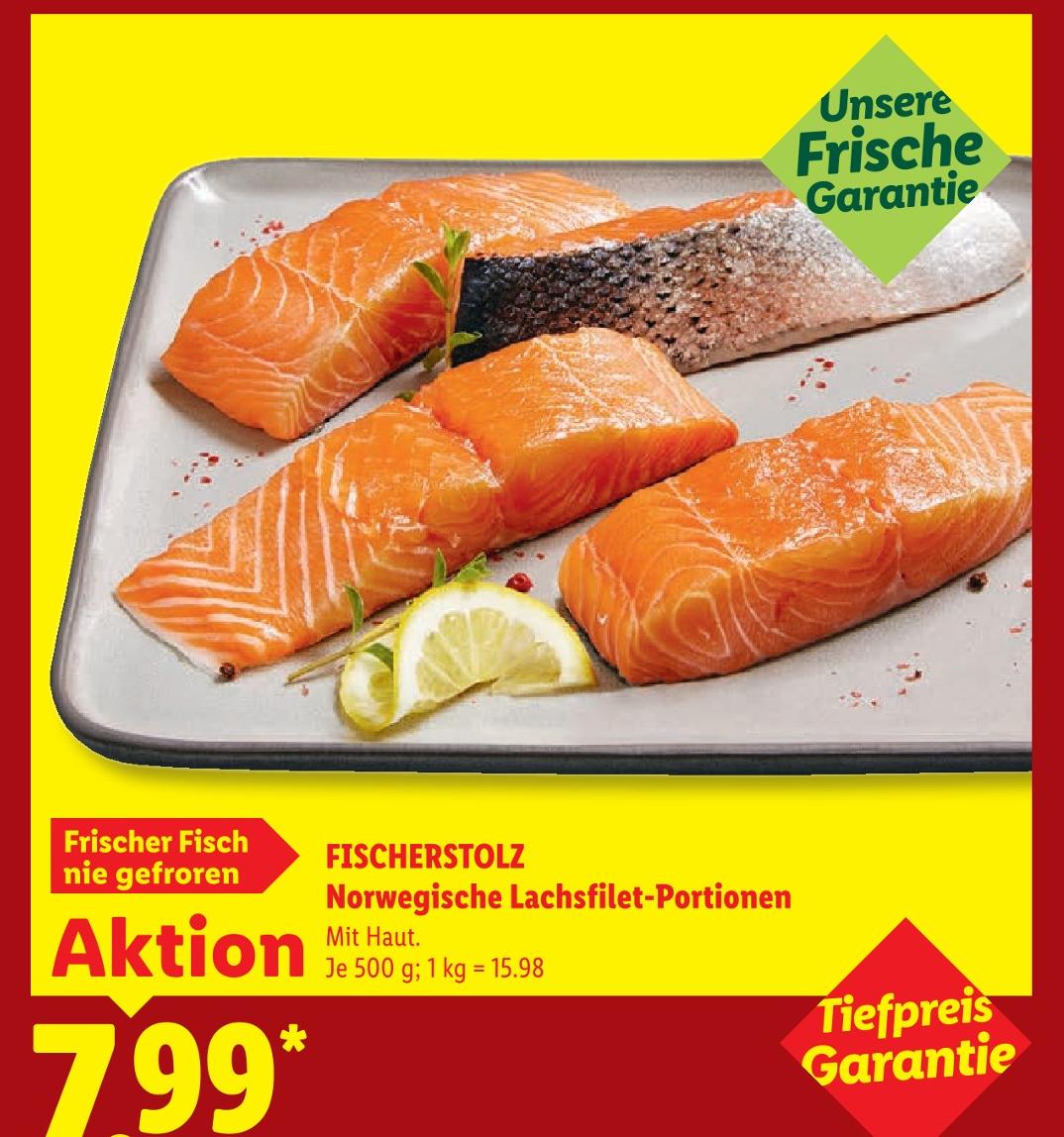 Norwegische Lachsfilet-Portionen